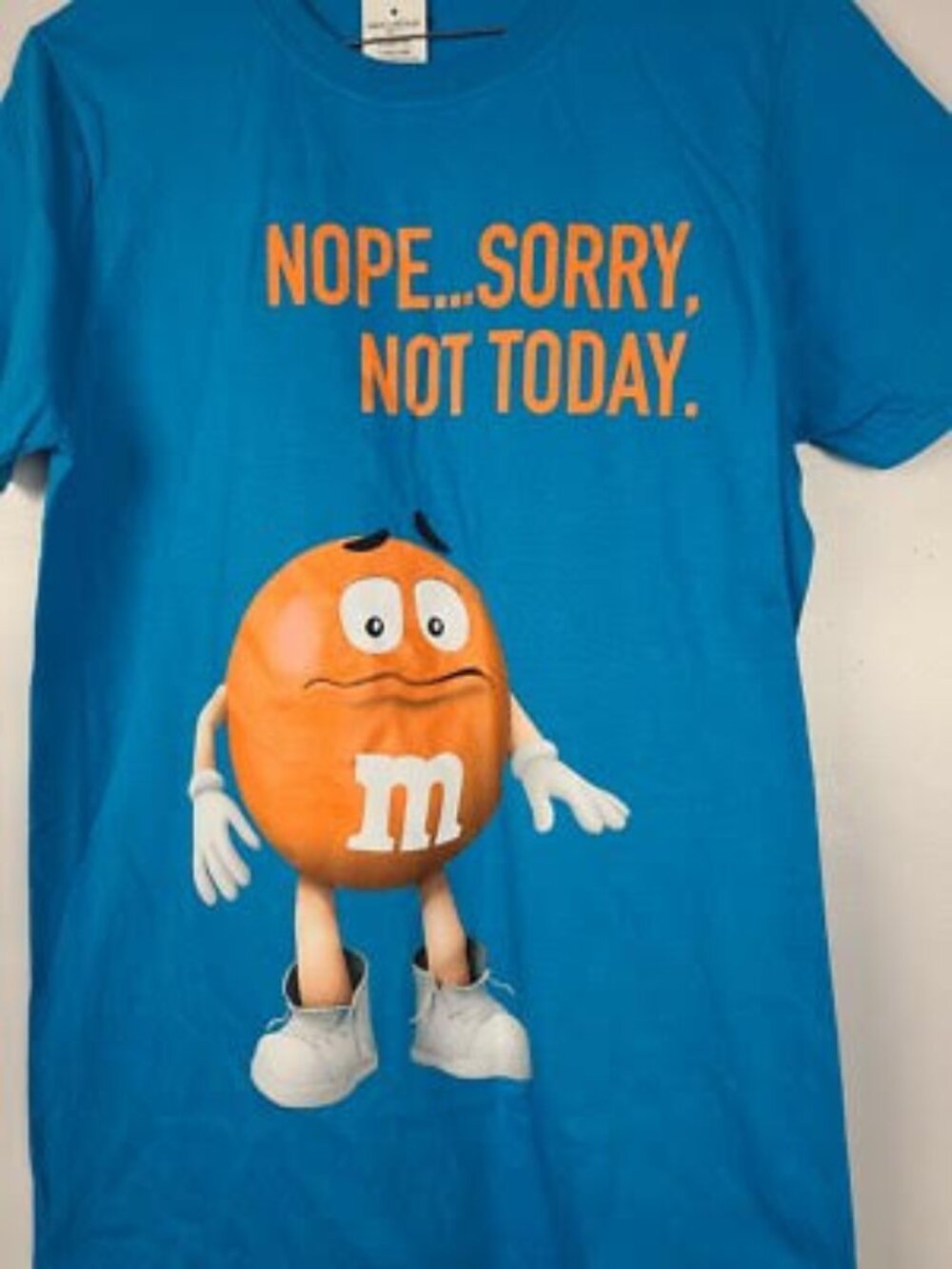 NWT M&M's World Kids T-shirt Orange Nope Not Today